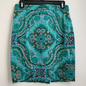 Fun Patterned Pencil Skirt by J. Crew